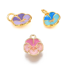Load image into Gallery viewer, Pansey Flower Charm | 3 Colors
