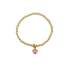 Load image into Gallery viewer, Gold Bead Stretch Bracelets | Charms
